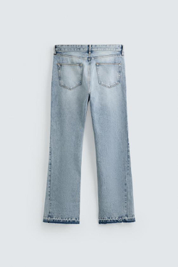 ZARA ДЖИНСЫ FLARED FIT, СИНИЙ