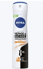 Дезодорант NIVEA спрей женский DEODORANT Черное и Белое Невидимый EXTRA 150мл