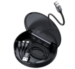 Зарядная станция с кабелем Baseus Car Sharing Charging Station 2xUSB+USB Type-C, Черная (CAHUB-FX01)