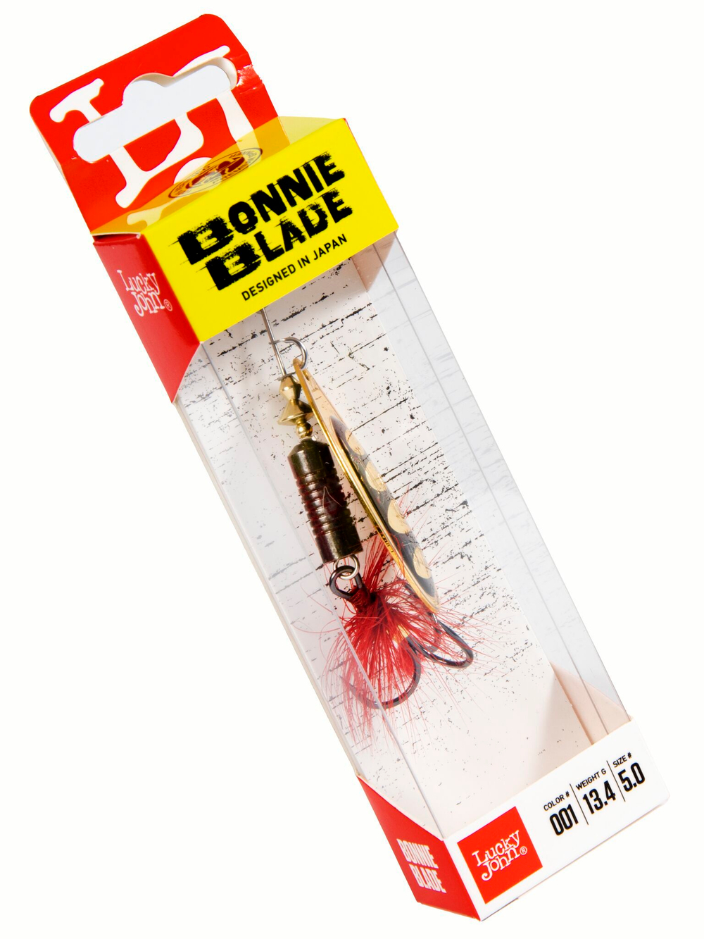 Блесна вращающаяся Lucky John BONNIE BLADE 5 13.4г 001 в блистере