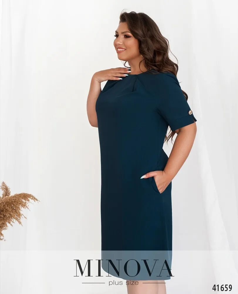 Платье 0142-синий Minova