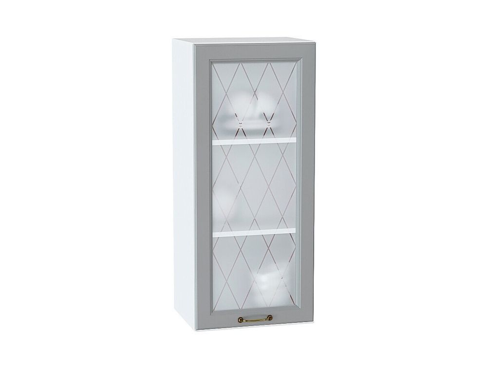 Шкаф верхний с 1-ой остекленной дверцей Ницца