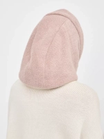 Капор зимний вязаный капюшон на флисе