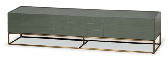ТВ-тумба Turin 180х40 серый/золотой