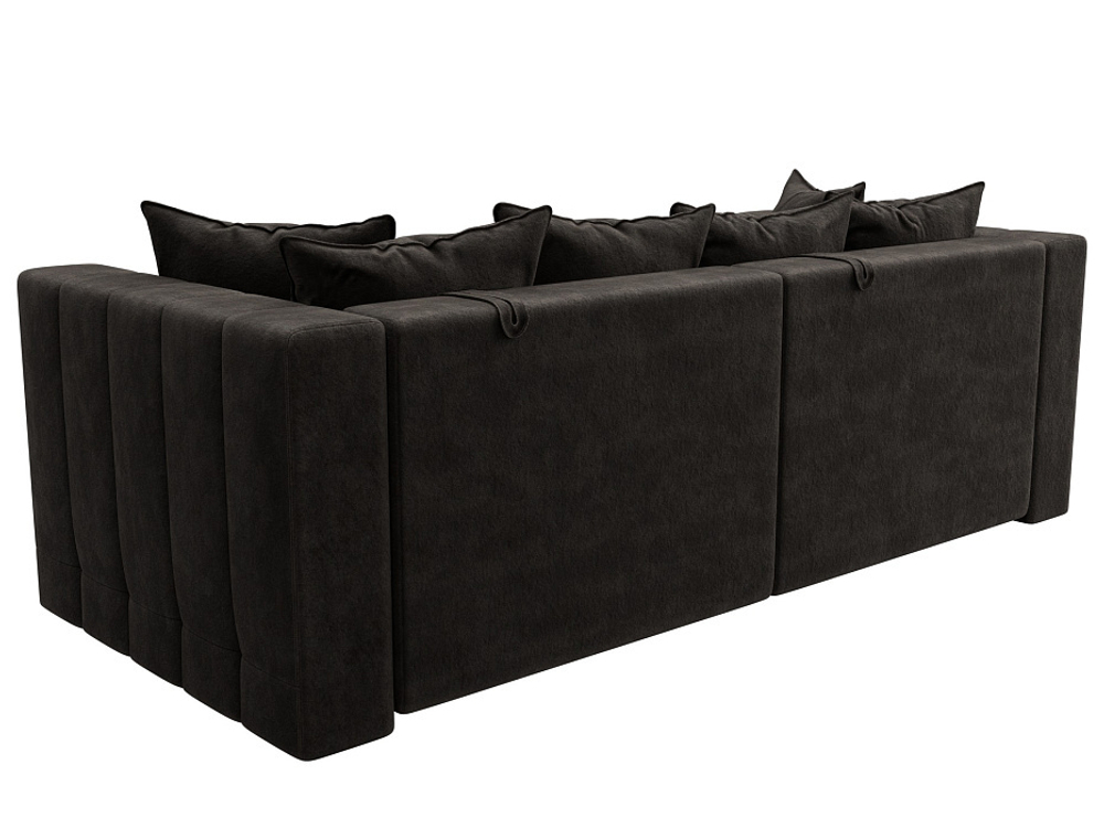 Диван прямой Лига-052 НПБ, BRUT 17 ВЕЛЮР коричневый