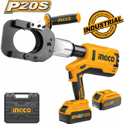 Аккумуляторный гидравлический кабелерез 20В, 2АКБ 4Ач, и ЗУ INGCO CRCLI2002 INDUSTRIAL
