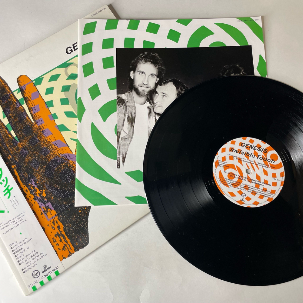 Винтажная виниловая пластинка LP Genesis Invisible Touch (Япония 1986) (Оби)