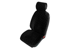 Накидки сидений ПОЛНЫЙ Coolpart MAXIMAL (к-т4шт) - XV9-BLBL - Велюр черный/ шов черный