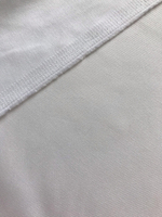 Коттон однот брючный, белый twill satin