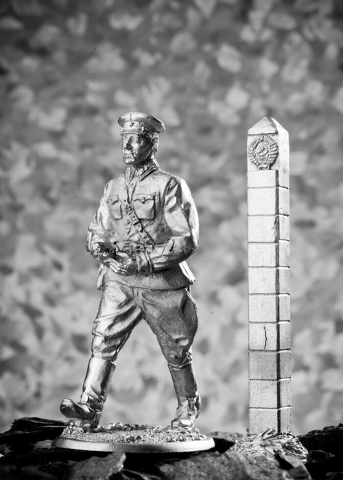 Оловянный солдатик Пограничник со столбом