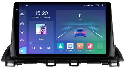 Магнитола для Mazda 3, Axela 2013-2019 - Parafar PF085U2K на Android 13, QLED+2K, ТОП процессор, 8Гб+128Гб, CarPlay, 4G SIM-слот