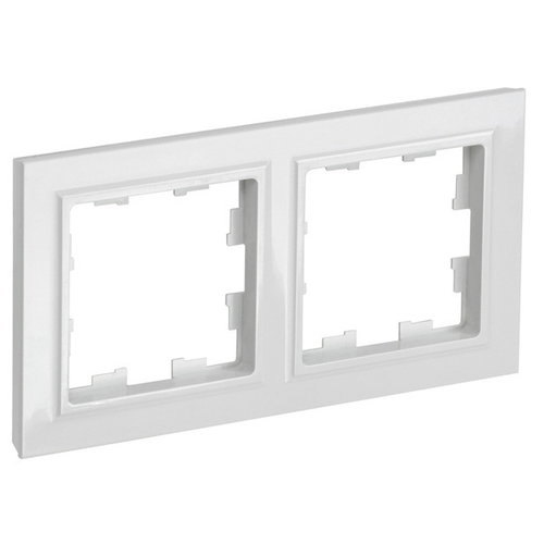 Рамка на 2 поста IEK BRITE белый (РУ-2-БрБ) BR-M22-K01