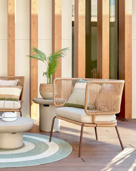 Кресло Nadin бежевое