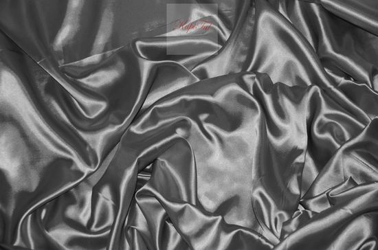 Шторы Silky (графит, тёмно-серый) из однотонного люкс-сатена