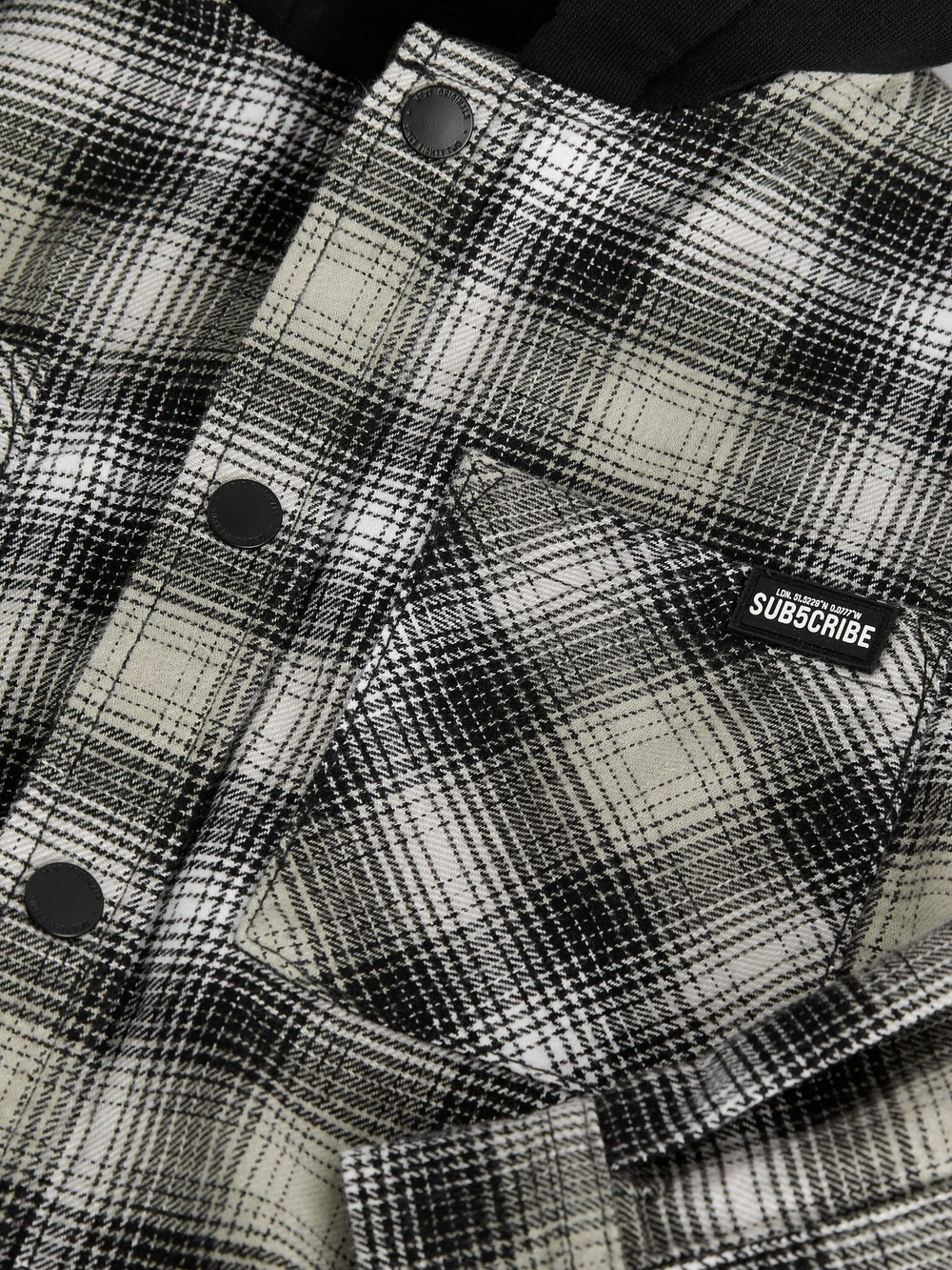 Рубашка с капюшоном для мальчика Next 904-815, Черный, Серый