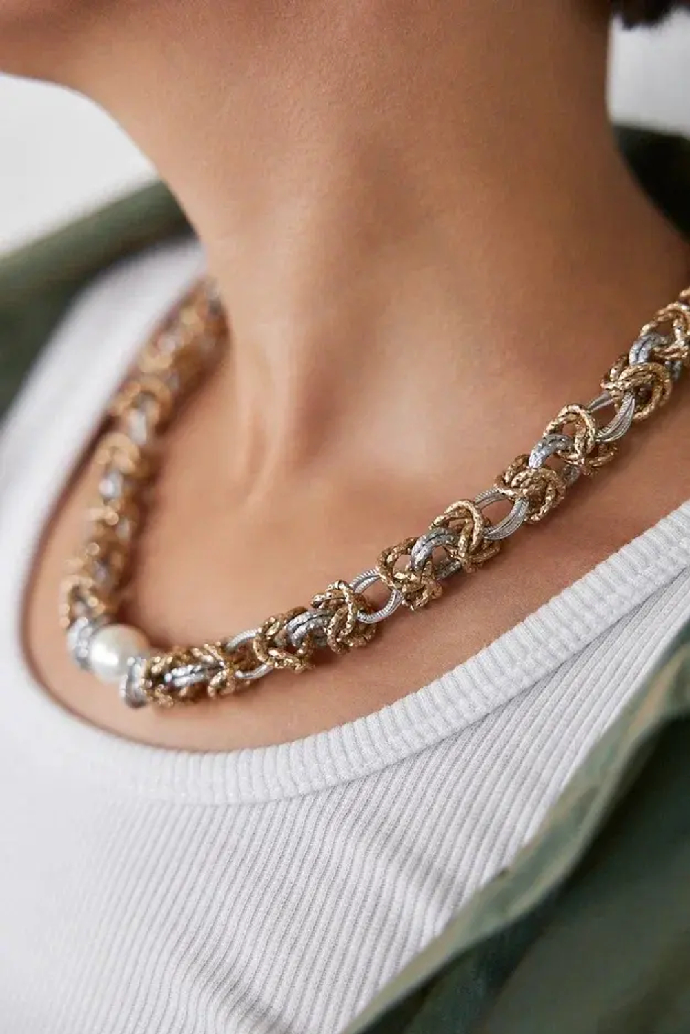 HMG 1131 Sg белая Майорка Колье Византия арт.2100