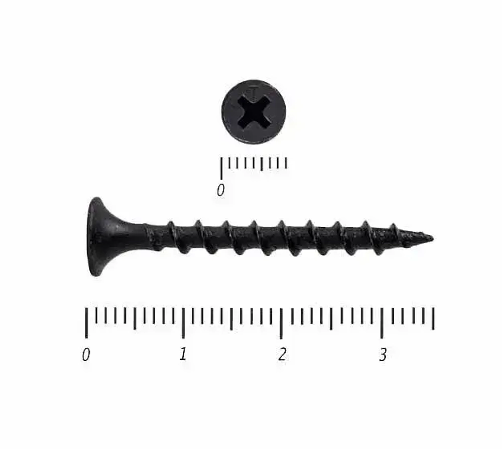 Саморез по дереву 3.5х35мм 300 штук черный