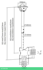 Кронштейн Arm Media LCD-1600 черный (10172)