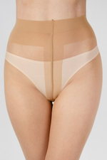 Тонкие матовые колготки (Размер: L) (Цвет: телесный)