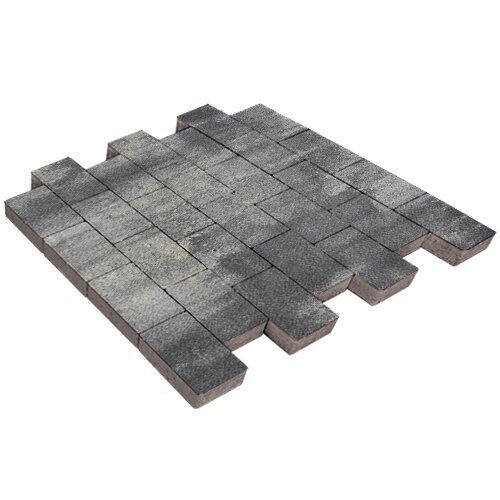 Тротуарная плитка Грас, 80 мм, ColorMix Актау, native