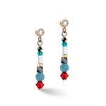 Серьги-пусеты Coeur de Lion Multicolor Vintage 4543/21-1544