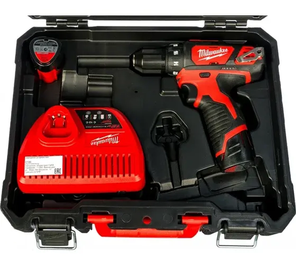 Milwaukee Акк. дрель/ш. M12 BDD-202C (Li-Ion2Ач), шт