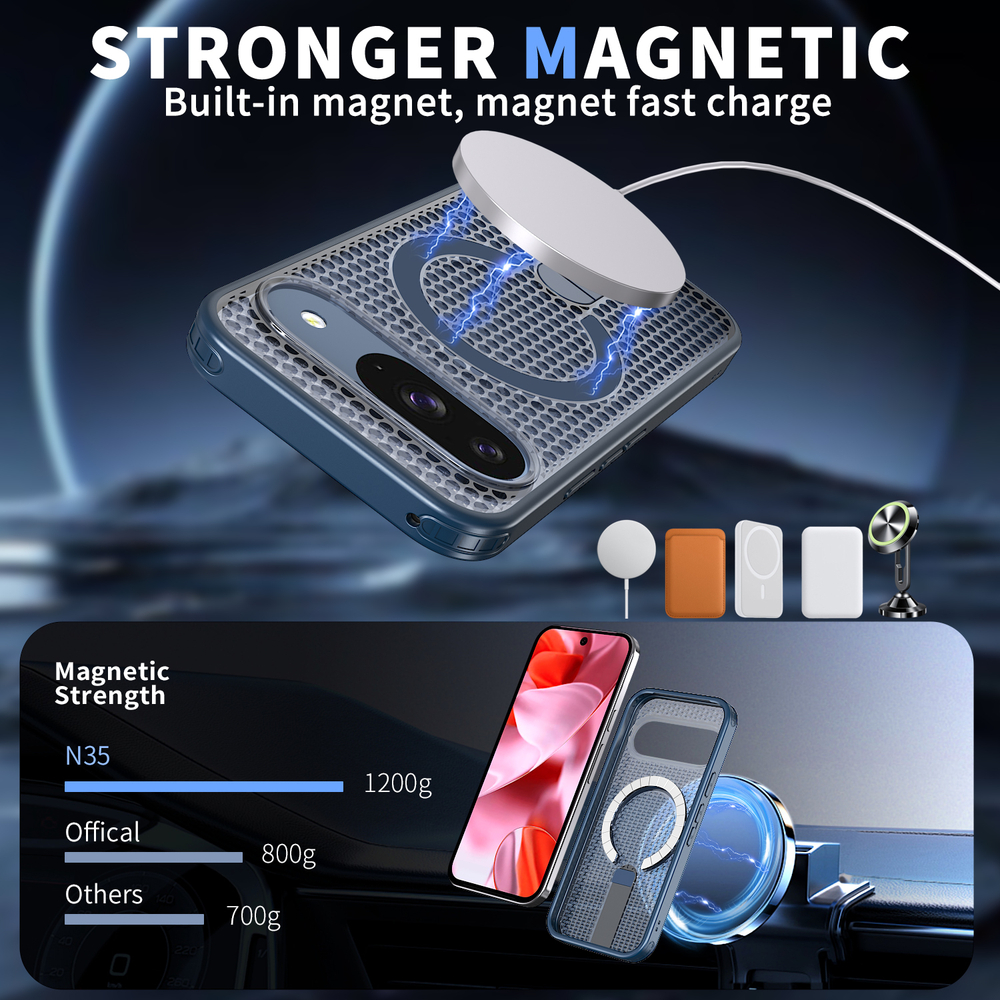 Прозрачный чехол Mesh Pro Magnetic Case для Google Pixel 10/Pixel 10 Pro