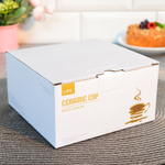 Чайная пара 220мл с ложкой "Поэзия" бежевая