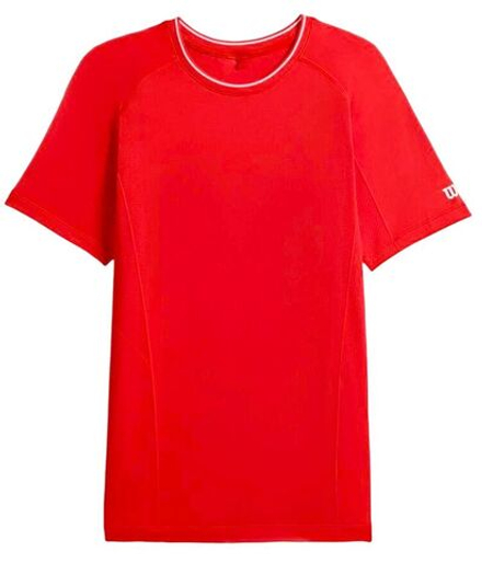 Теннисная футболка Wilson Team Seamless Crew T-Shirt - infrared