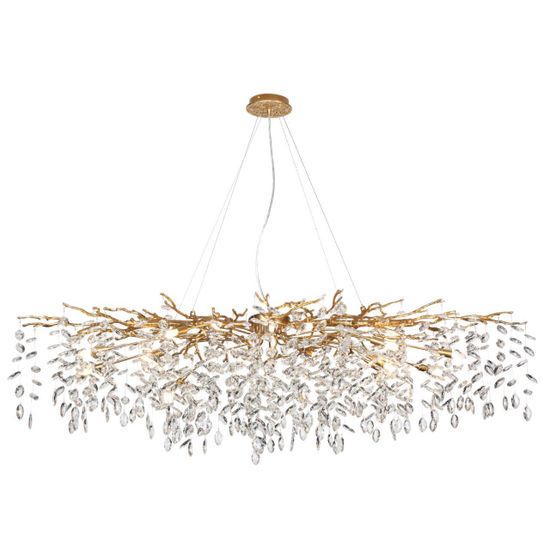 4969/16 HALL ODL24 633 античн.бронза/алюмин./хрусталь Люстра G9 16*40W DELICA