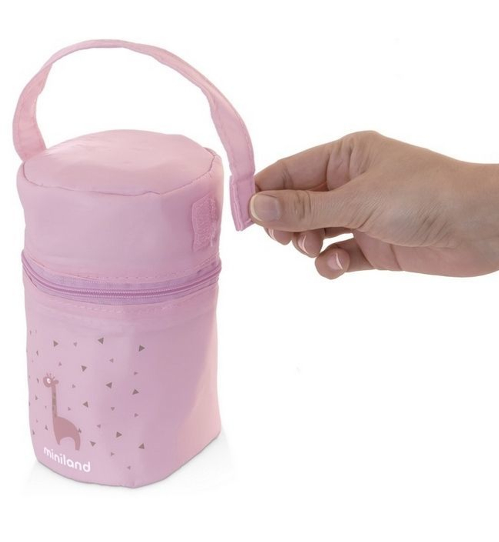 Miniland Термосумка Pack-2-Go HermiSized с двумя вакуумными контейнерами, розовая