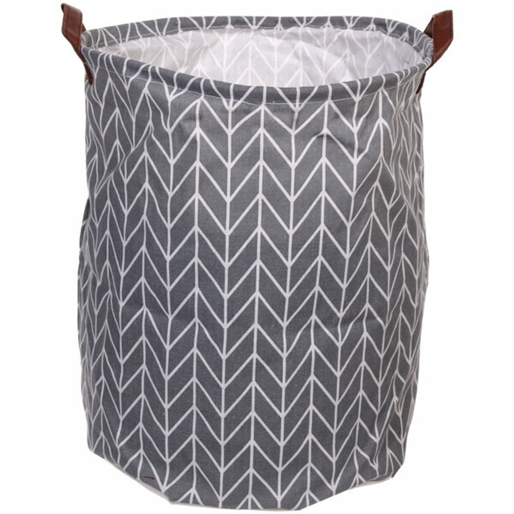 Корзина для белья круглая «Зигзаг» 44*34 см