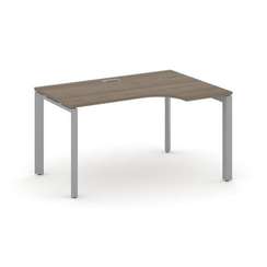 Style Project Стол рабочий эргономичный SN-59P.SPA-022(R) Вяз Благородный/Металл Серый/Серебро Заглу