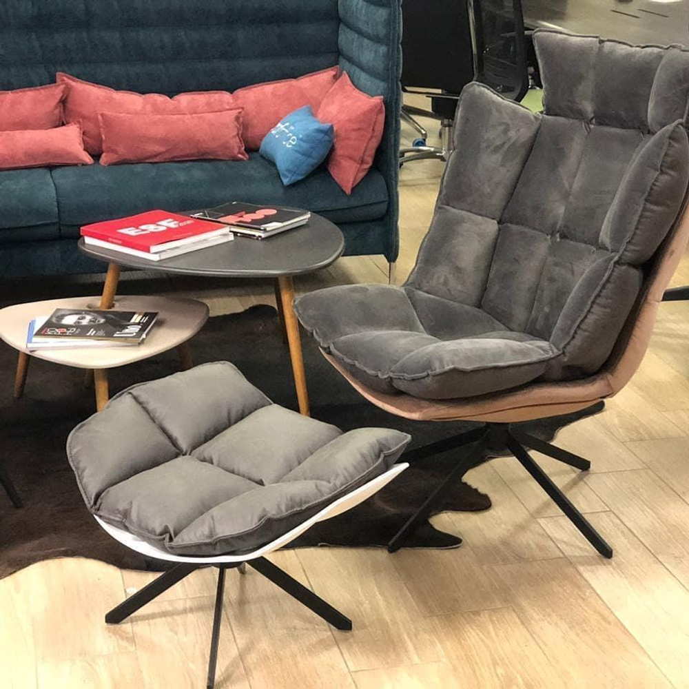 Банкетка DC-1565F(F2) коричневый HE510-24B/ноги металл