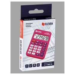 Калькулятор карманный Eleven LC-110NR-PK, 8 разрядов, питание от батарейки, 58*88*11мм, розовый И
