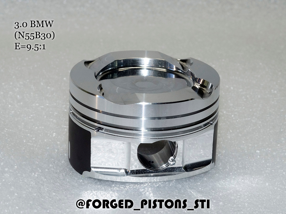 Кованые поршни СТИ BMW 3,0l N55B30 турбо. Артикул - 330.10 Forged Pistons STI
