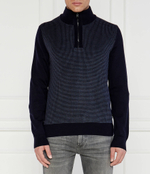 Хлопковый свитер h-dambino BOSS BLACK - темно-синий(50519590)