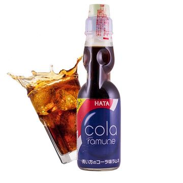 Газированный напиток Hatakosen Ramune Cola со вкусом колы, 200 мл (Япония)