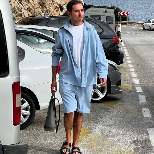 Шорты #4 Длинные Голубые - фото 1