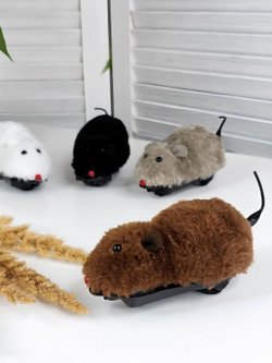 Игрушка Мышь на радиоуправлении цвет коричневый (202073373-2)