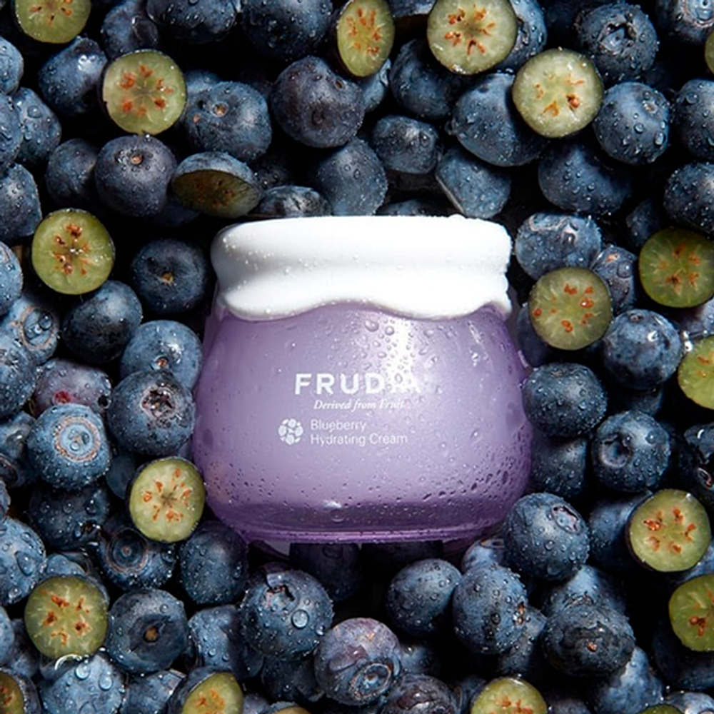 Увлажняющий крем для лица с 77% экстрактом черники Frudia Blueberry Hydrating Cream