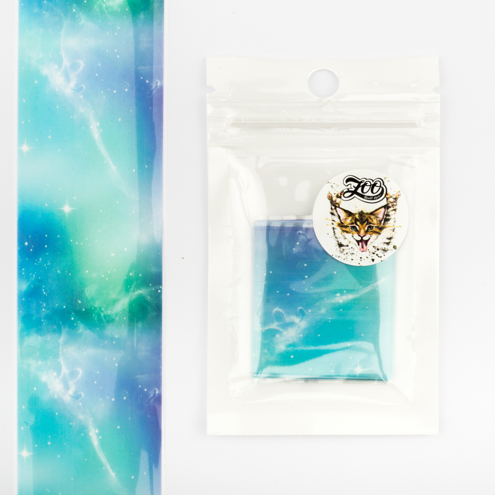 Zoo Фольга для литья переводная Космос 1491, 4х50см