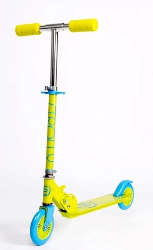 Самокат Strolly (жёлто-голубой)