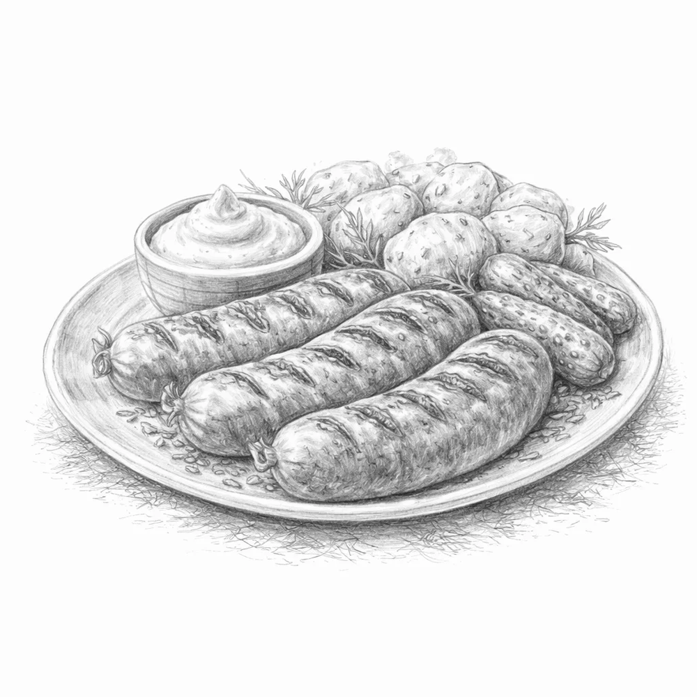 Сарделька "Охотничья" жареная