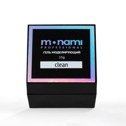Monami Гель Clean для моделирования ногтей прозрачный, 5 гр