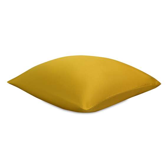 Набор наволочек из премиального сатина горчичного цвета из коллекции essential, 70х70 см
