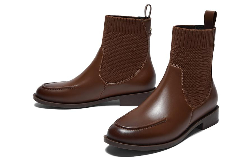 BASTO Cow Leather Ankle Boots 2.5cm Women"s