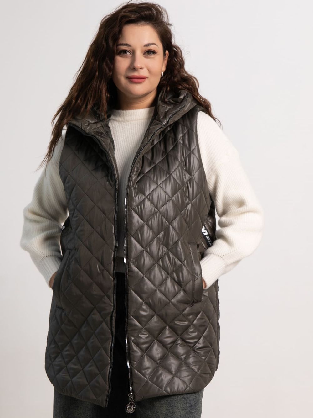 Жилет утепленный Фирменный стиль (хаки) Б15321-18М LT Collection