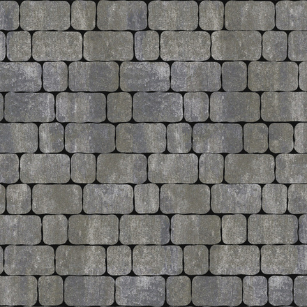 Тротуарная плитка Арена - Искусственный камень Габбро, комплект из 2 видов плит