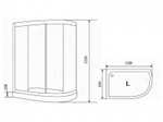 Душевая кабина Timo Comfort 120x85 T-8802LF с гидромассажем